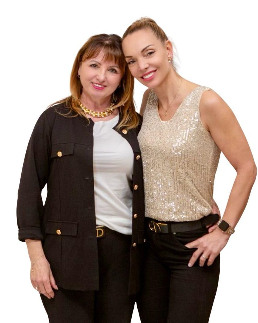 Monika Hadrabová a Šárka Hnilička-Bohuslavová, lektorky víkendu automatické kresby